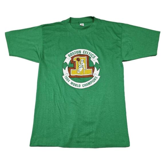 Other - 80S Boston Celtics 1984 World Champions T-Shirt Mens L Single Stitch